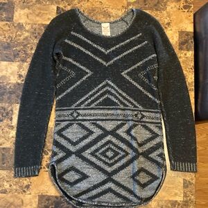Faded glory size small sweater, gray and black for women
